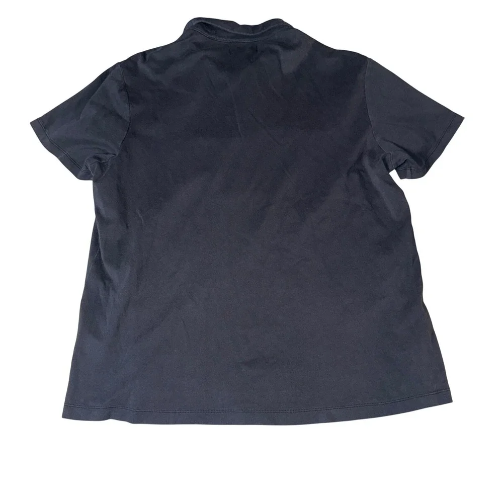 Banana Republic Mens XXL black Short Sleeve‎ Polo Shirt Embroidered BR Logo